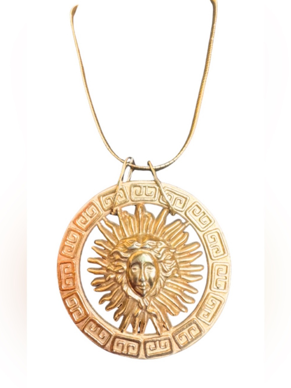 Handmade Necklace with Helios the Greek God